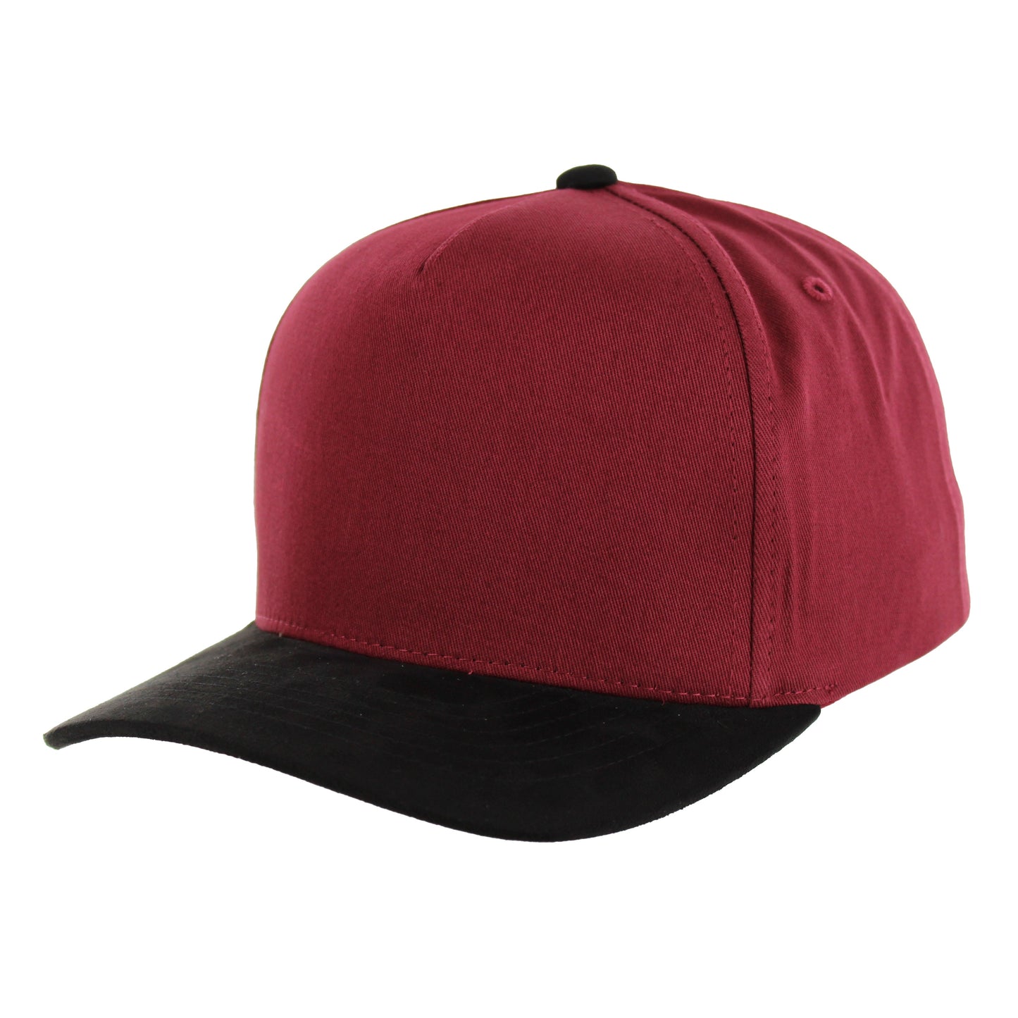 K804SV - 5 PANEL COTTON CROWN + SUEDE VISOR CAP