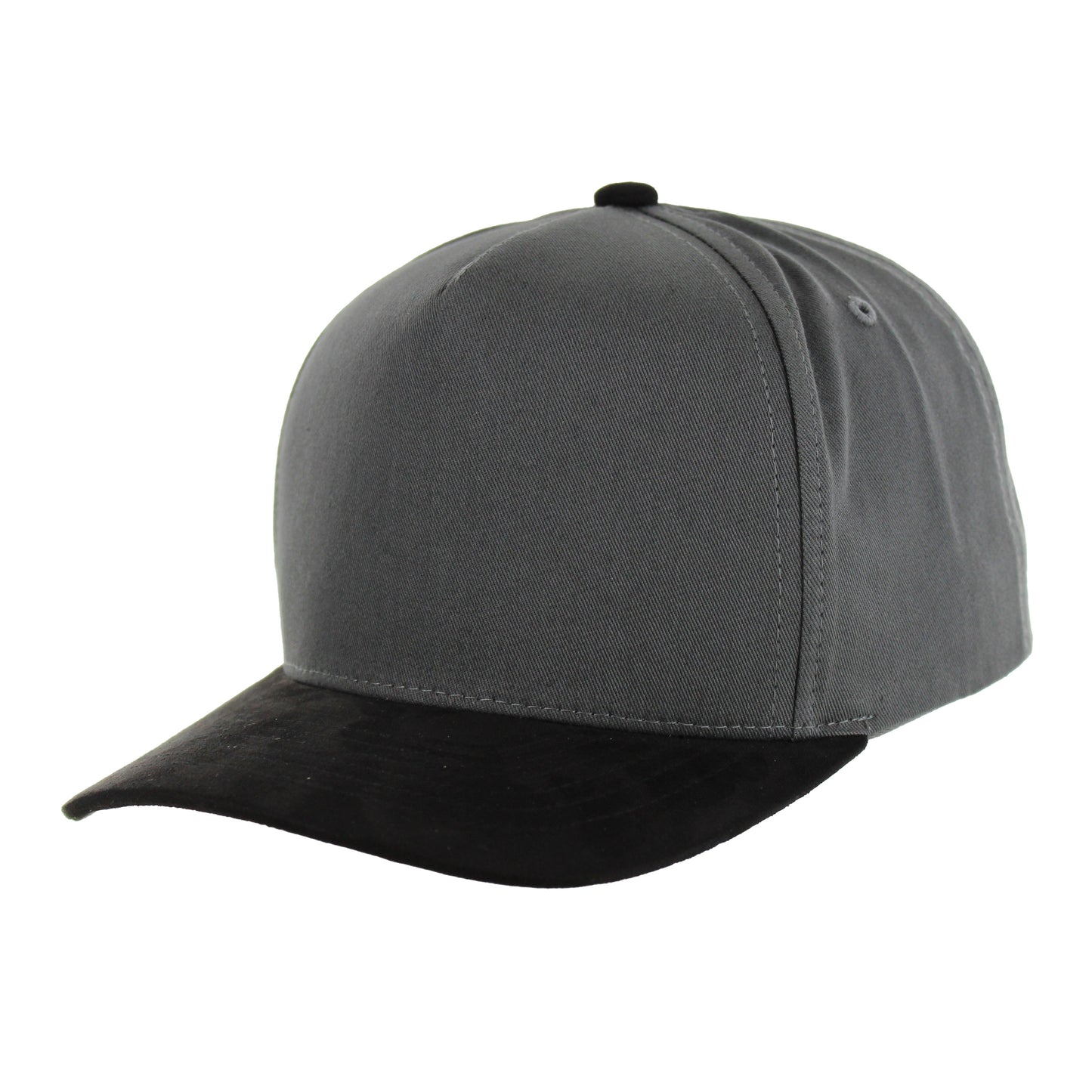 K804SV - 5 PANEL COTTON CROWN + SUEDE VISOR CAP