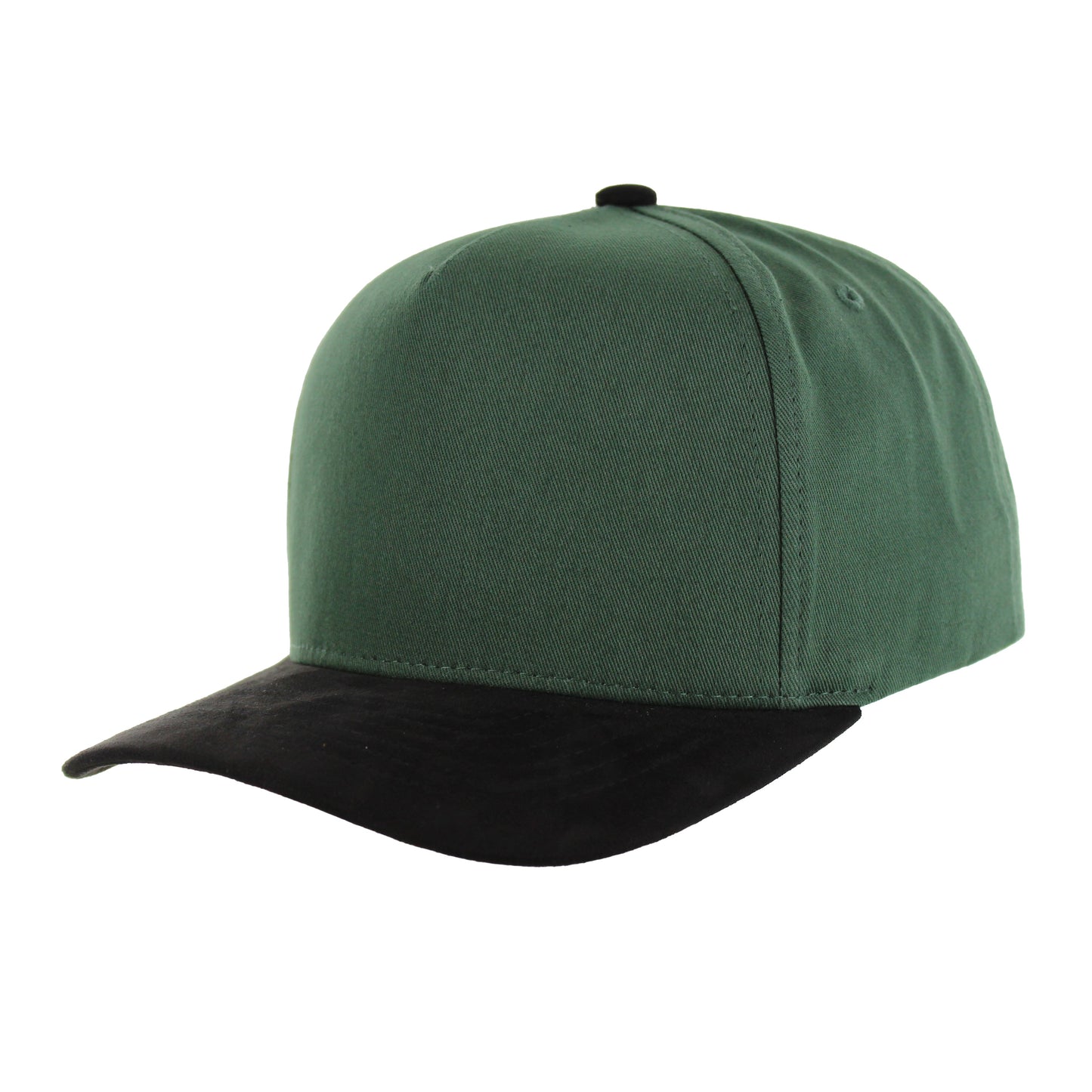 K804SV - 5 PANEL COTTON CROWN + SUEDE VISOR CAP