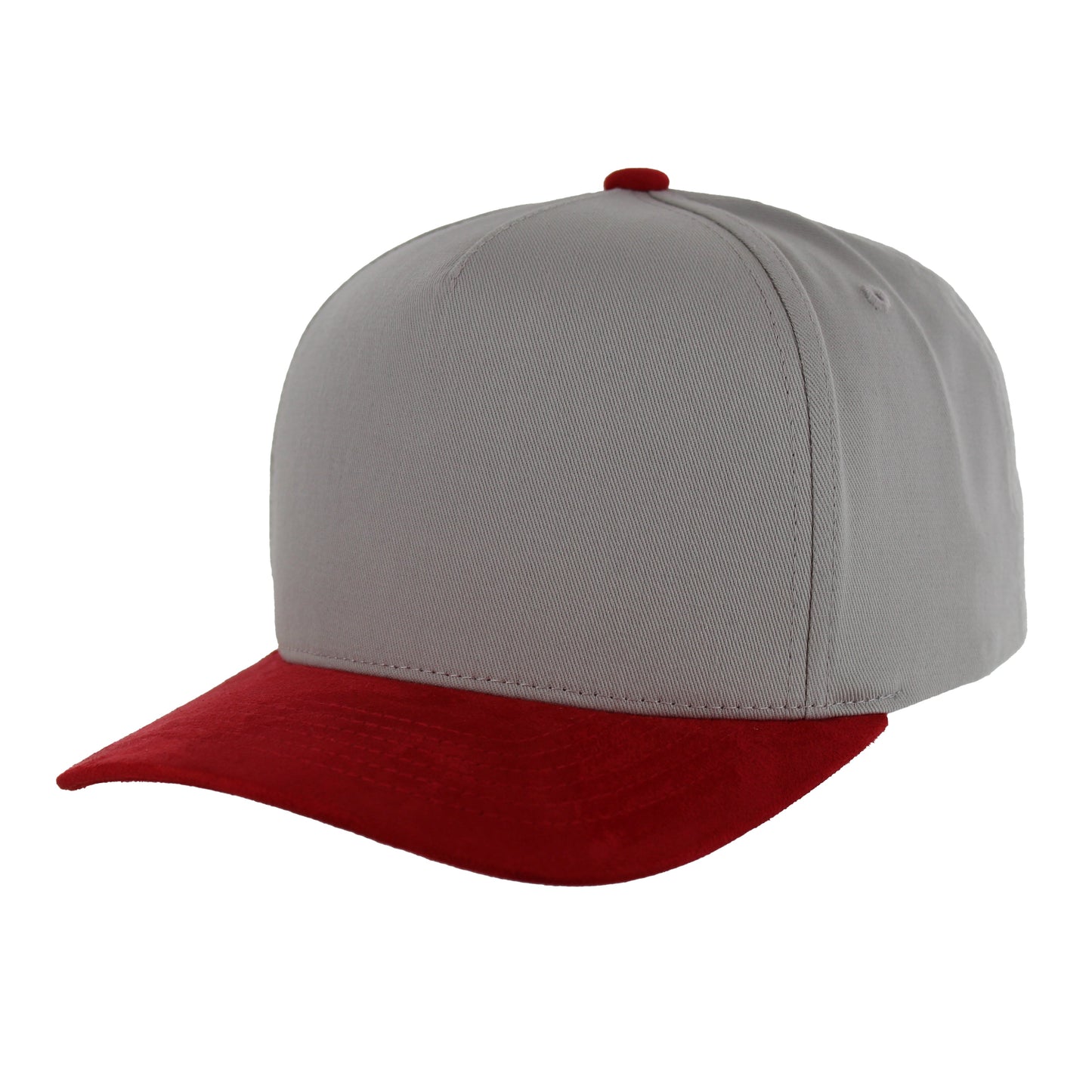 K804SV - 5 PANEL COTTON CROWN + SUEDE VISOR CAP
