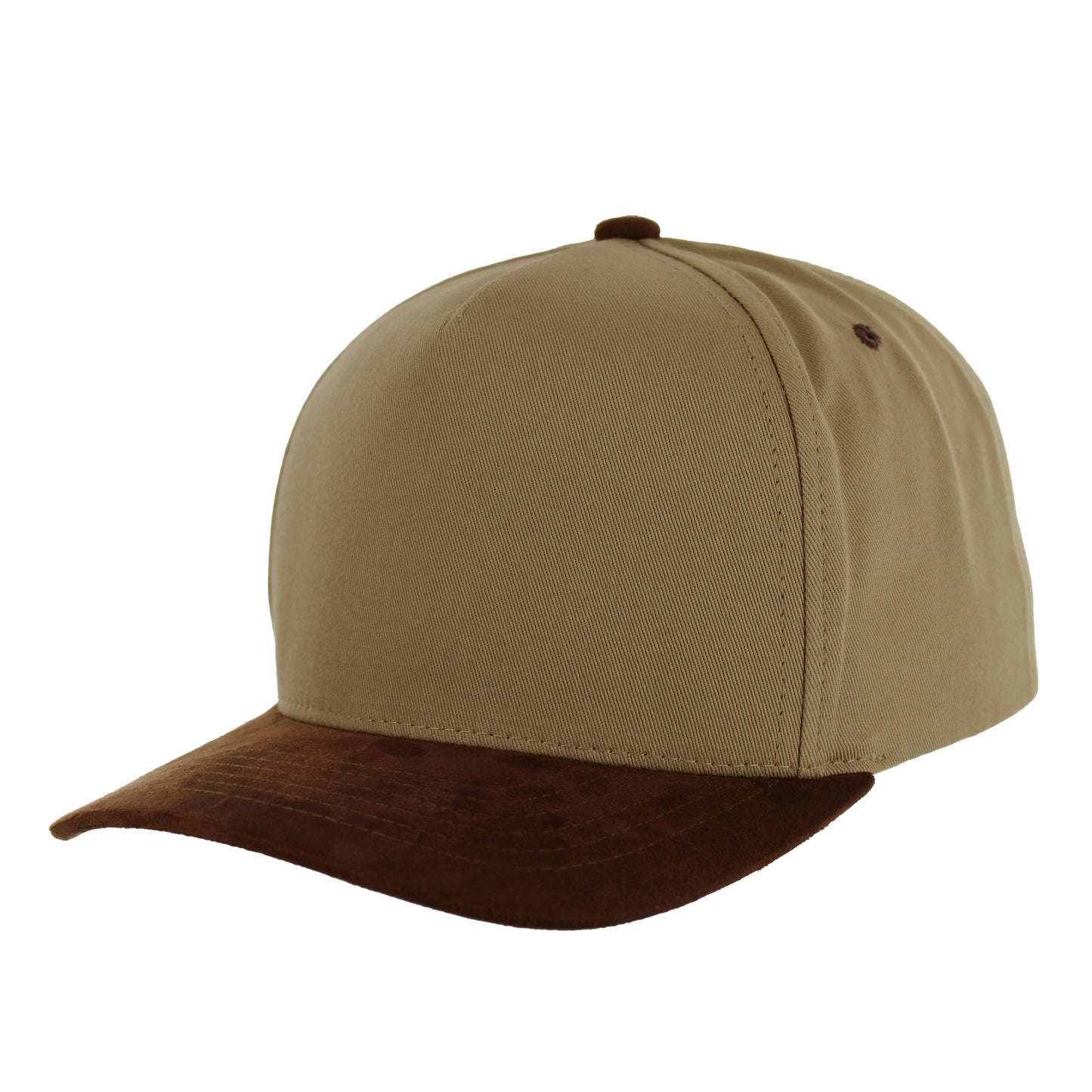 K804SV - 5 PANEL COTTON CROWN + SUEDE VISOR CAP