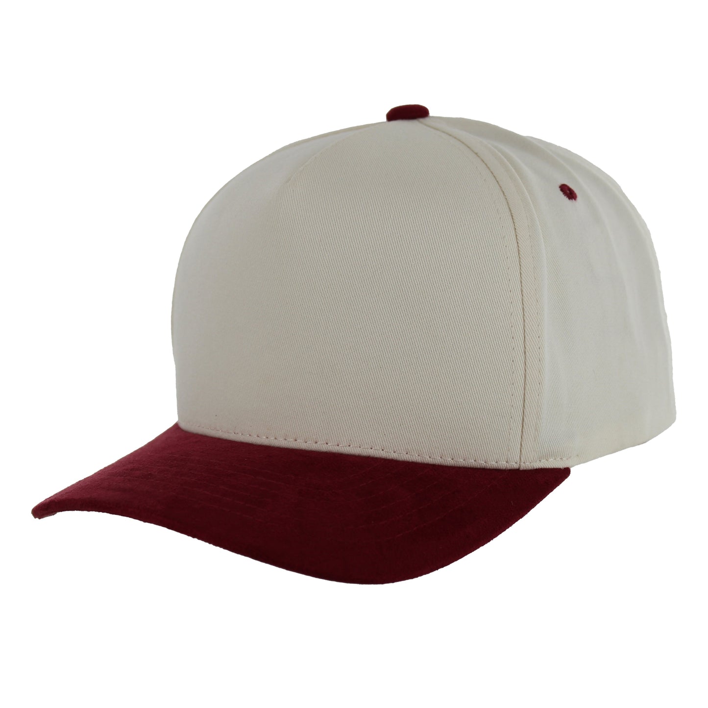 K804SV - 5 PANEL COTTON CROWN + SUEDE VISOR CAP