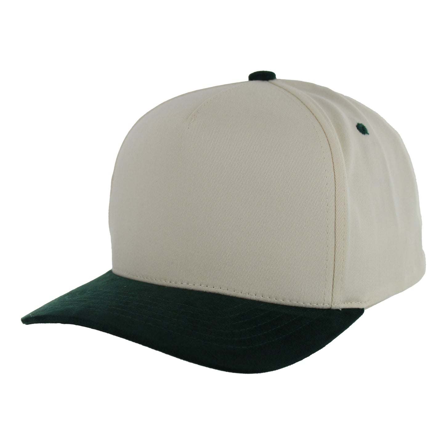 K804SV - 5 PANEL COTTON CROWN + SUEDE VISOR CAP