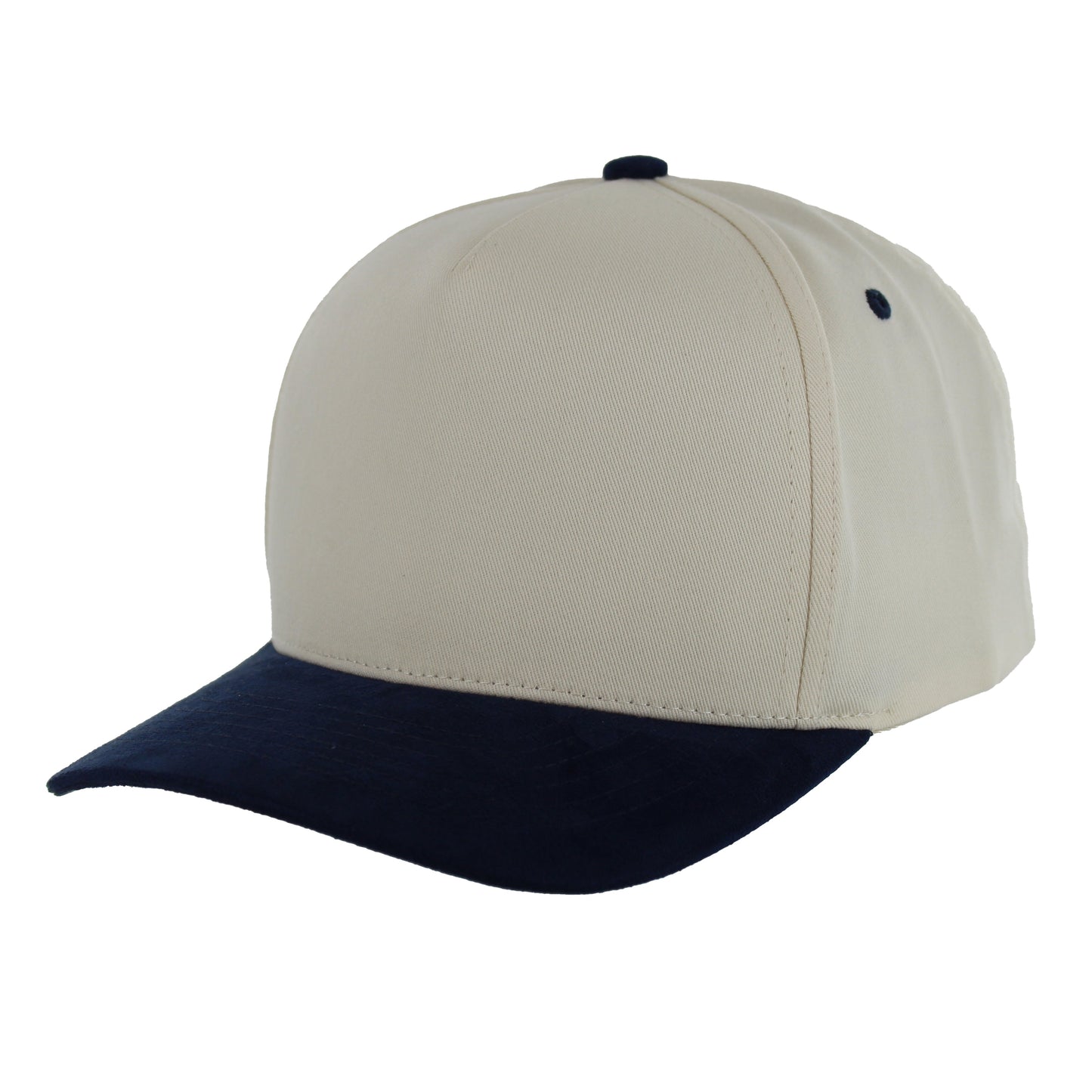K804SV - 5 PANEL COTTON CROWN + SUEDE VISOR CAP