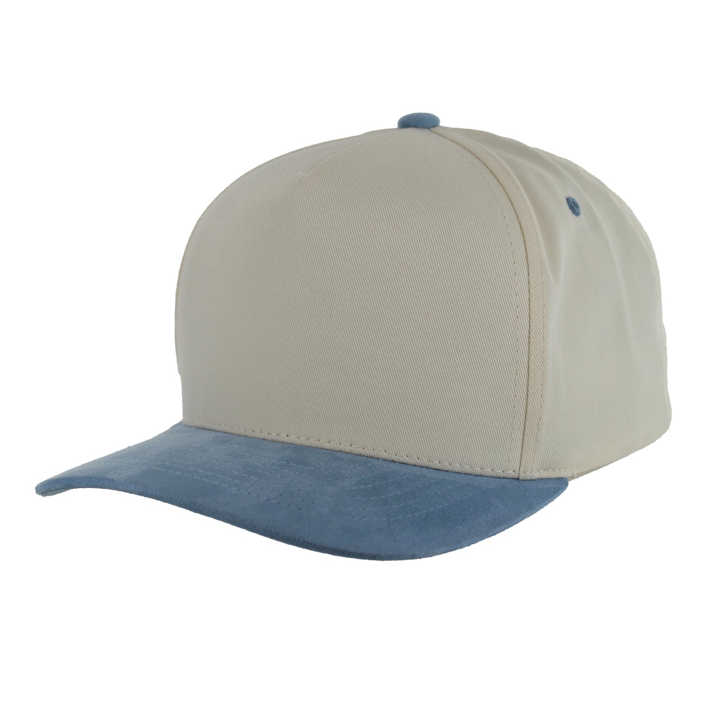 K804SV - 5 PANEL COTTON CROWN + SUEDE VISOR CAP
