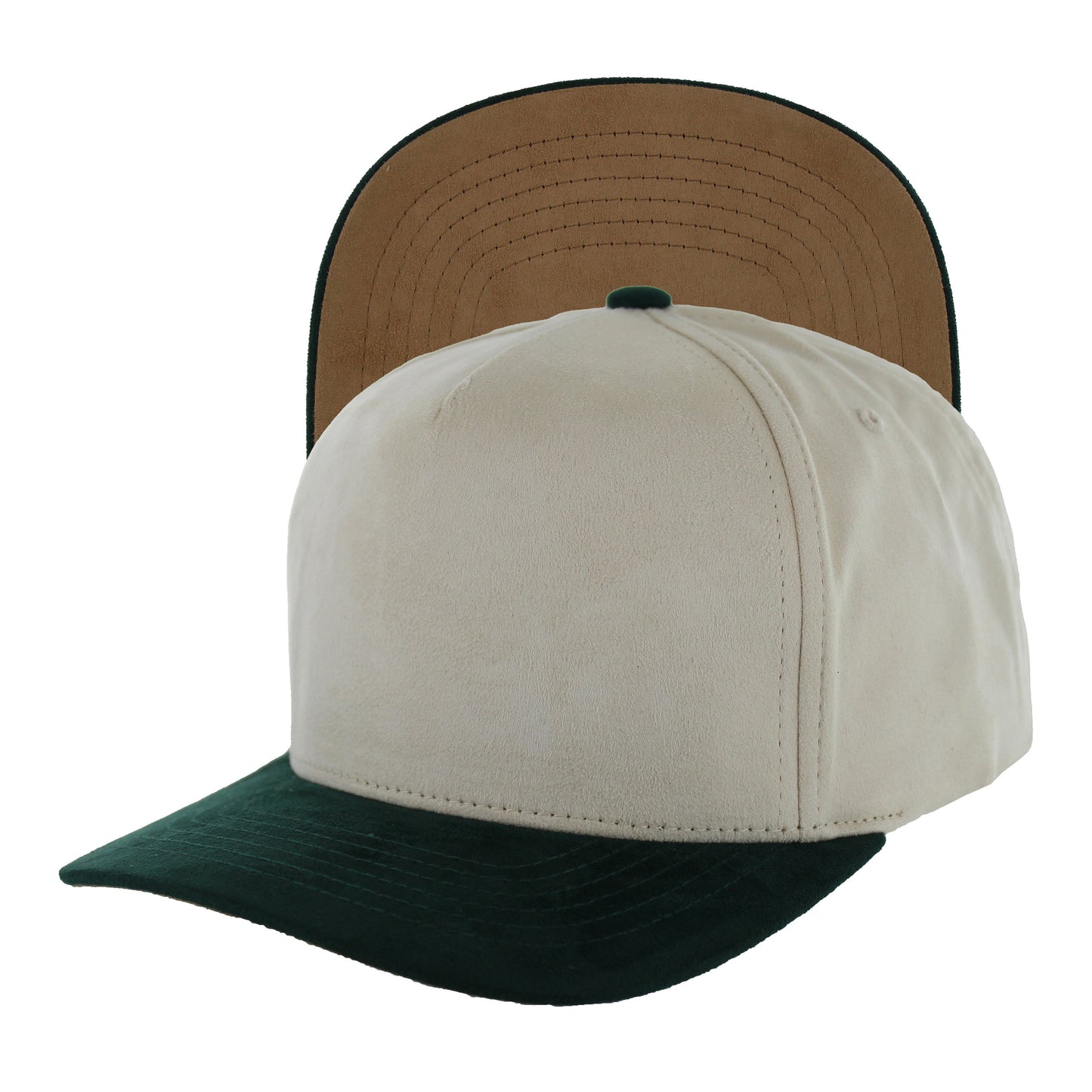 K804S - 5 PANEL FULL SUEDE CAP