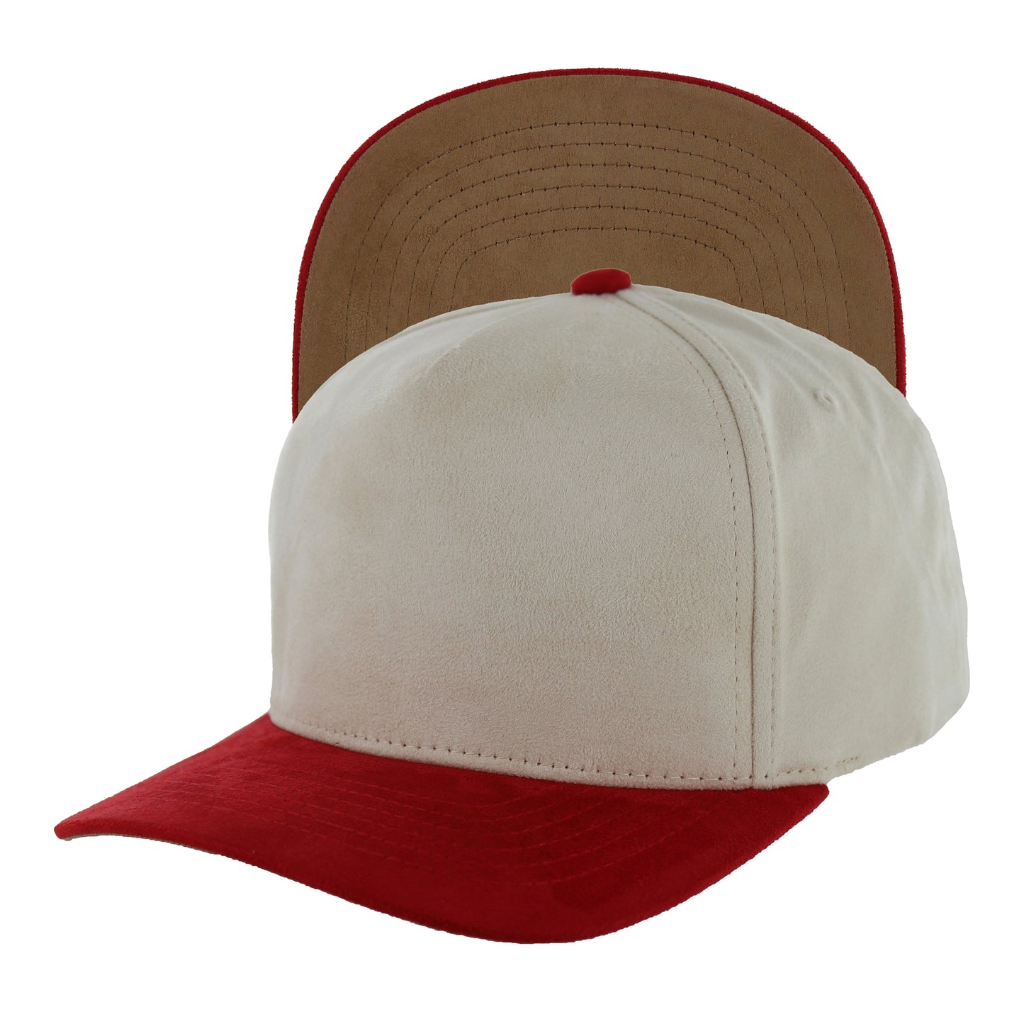 K804S - 5 PANEL FULL SUEDE CAP