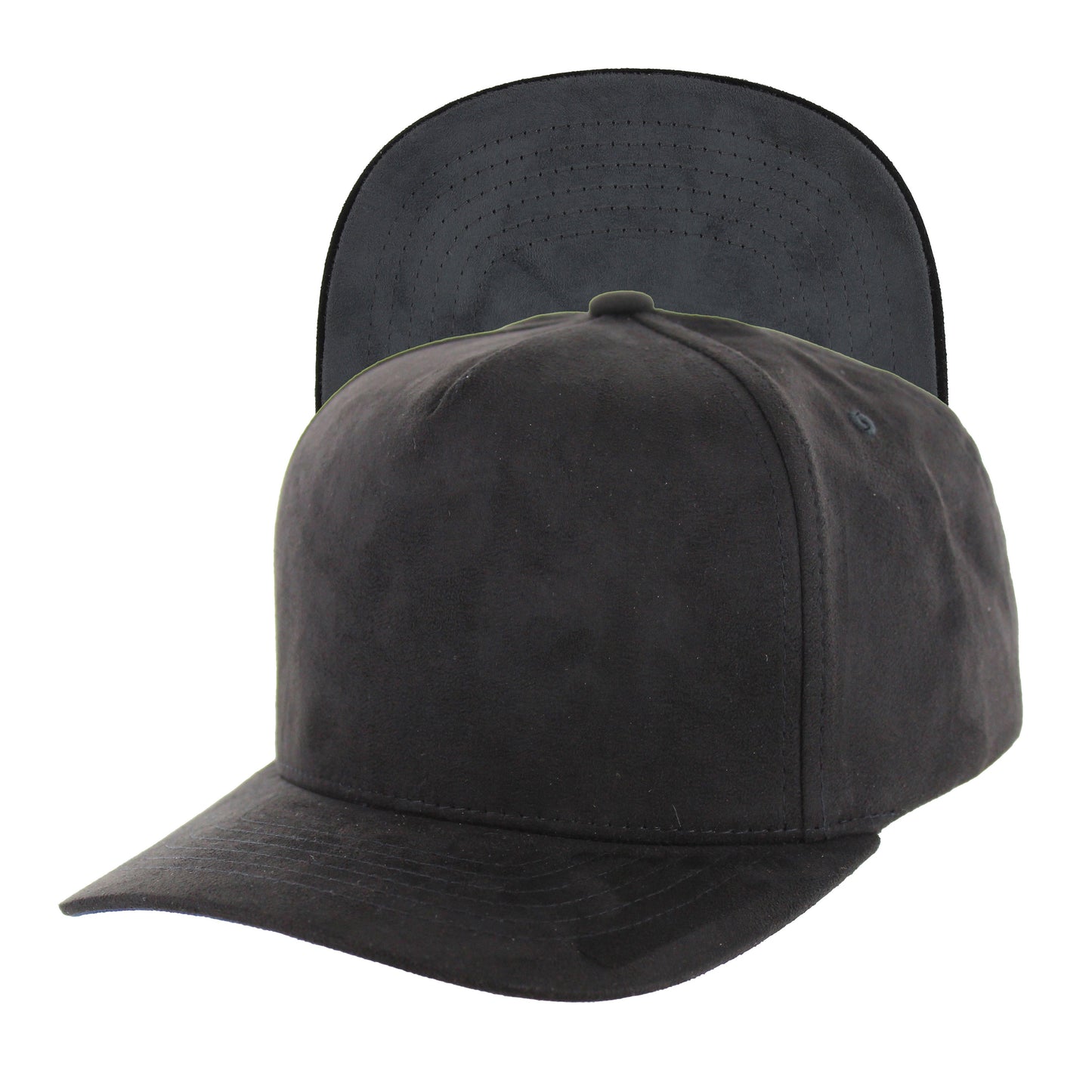 K804S - 5 PANEL FULL SUEDE CAP