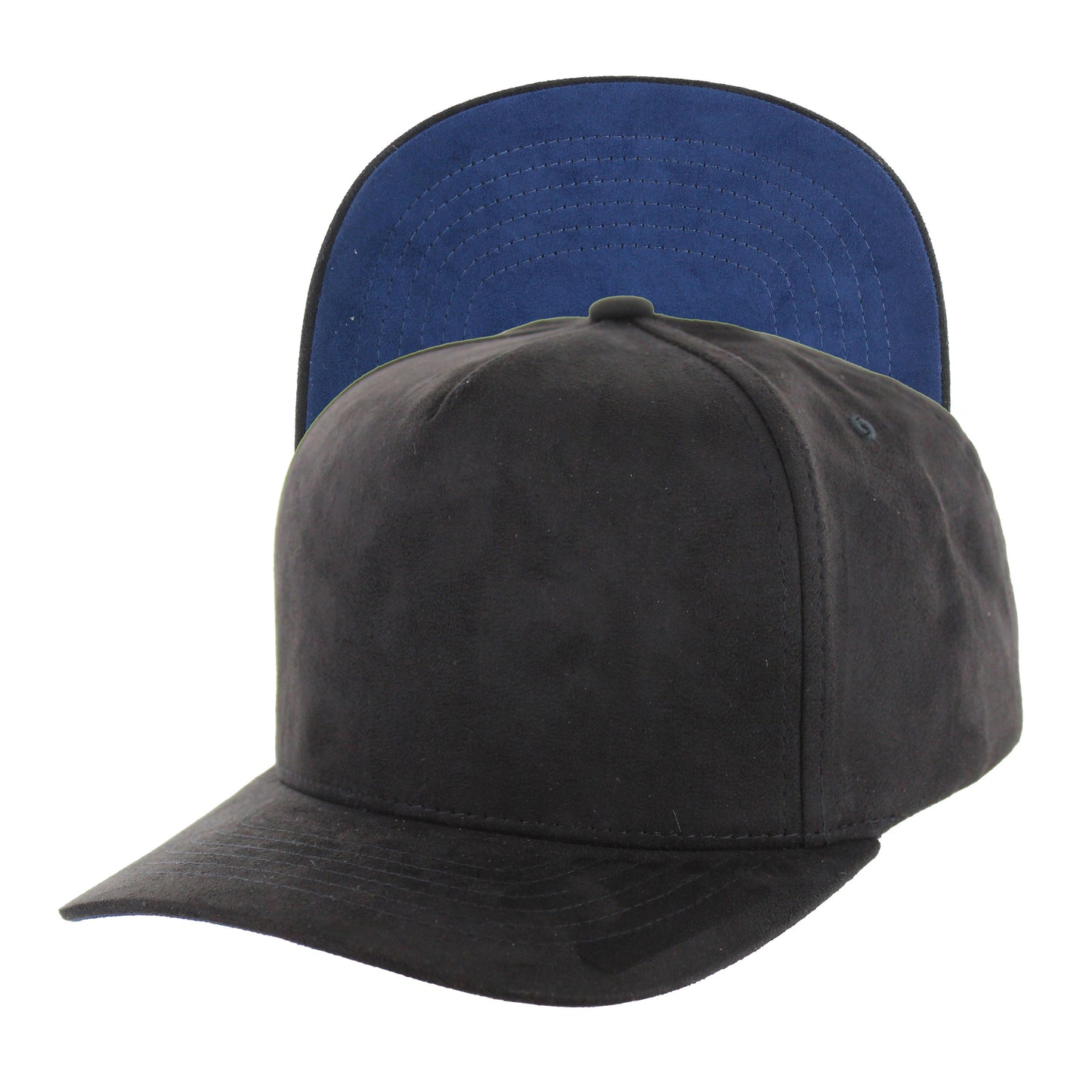 K804S - 5 PANEL FULL SUEDE CAP