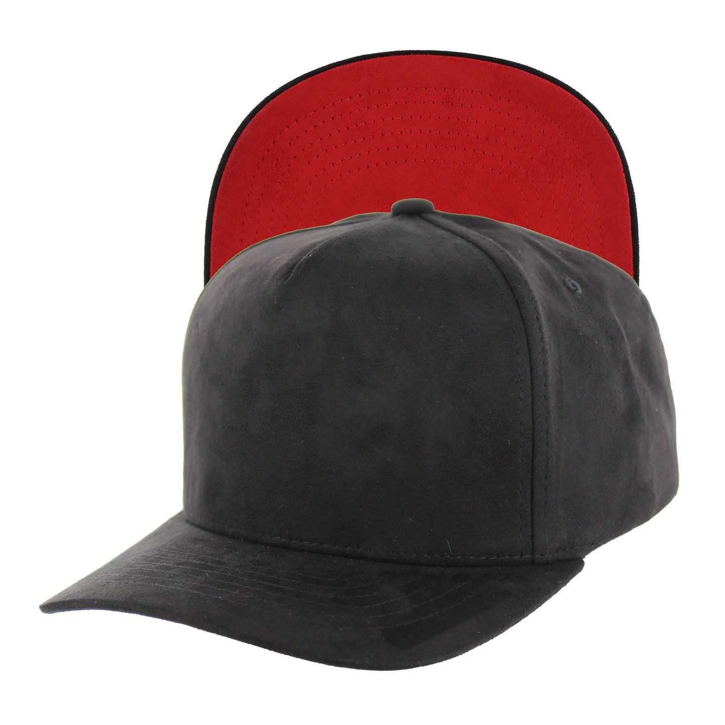 K804S - 5 PANEL FULL SUEDE CAP