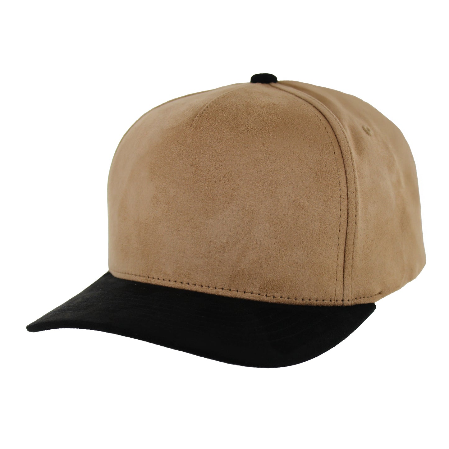 K804S - 5 PANEL FULL SUEDE CAP