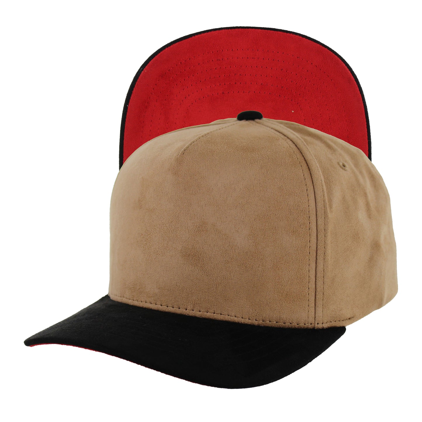 K804S - 5 PANEL FULL SUEDE CAP