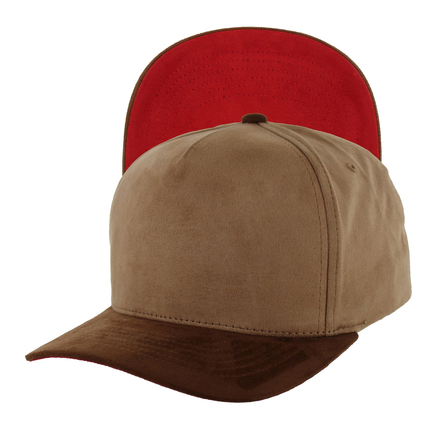 K804S - 5 PANEL FULL SUEDE CAP