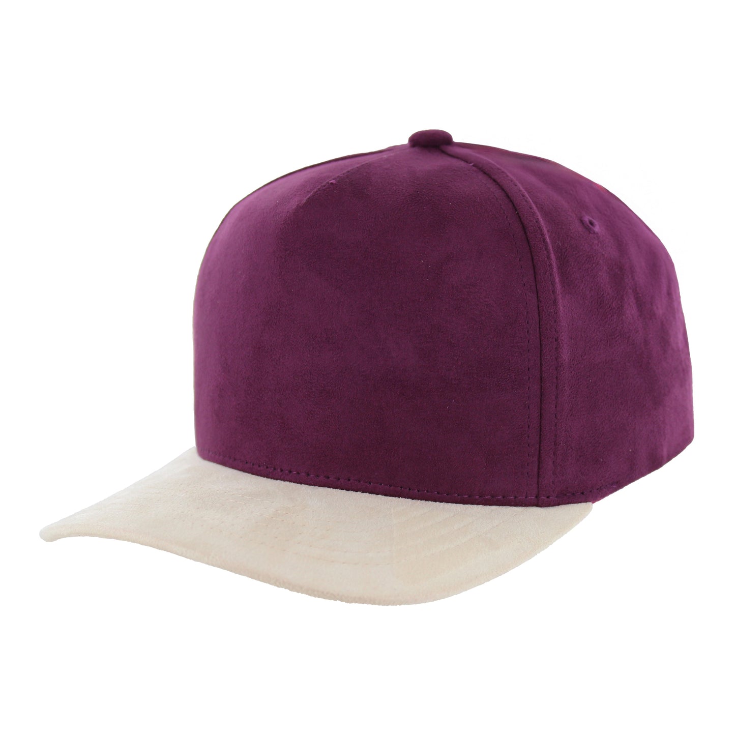 K804S - 5 PANEL FULL SUEDE CAP