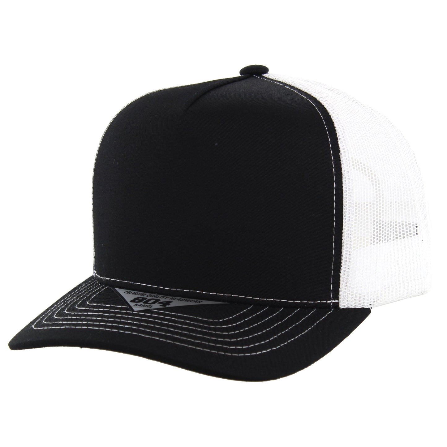 K804T - 5 PANEL TRUCKER - Black/White