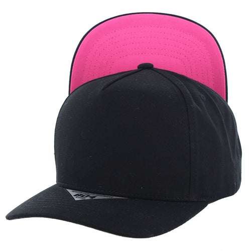 Tone Visor Hat - Black (Hot Pink)