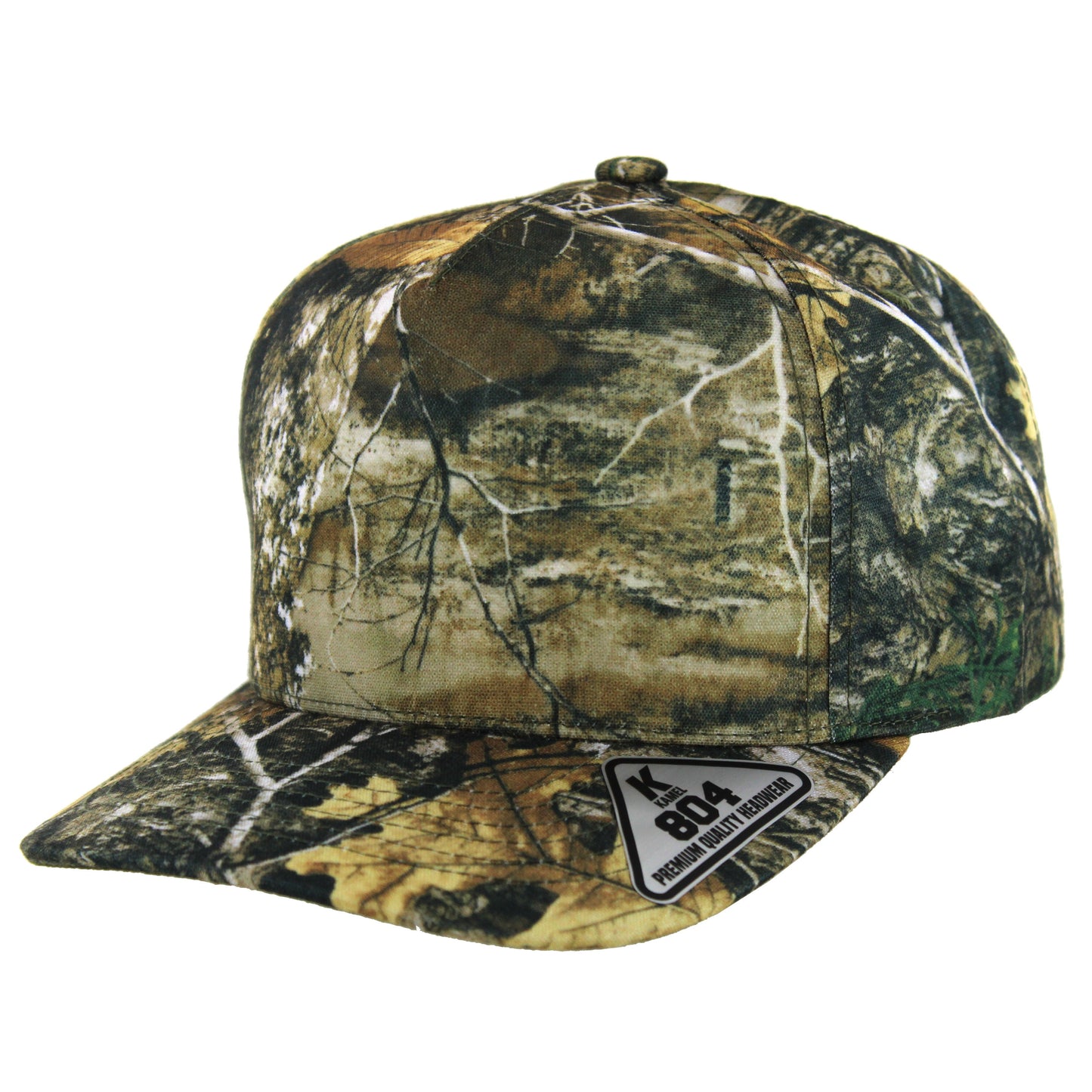 K804 - 5 PANEL COTTON CAP - Hunting Camo