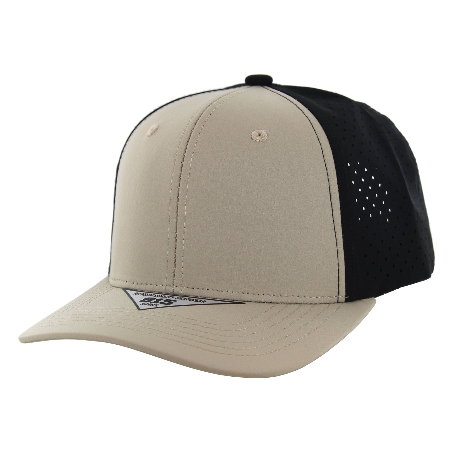 K815DP - PERFORATED HAT - Khaki/Black