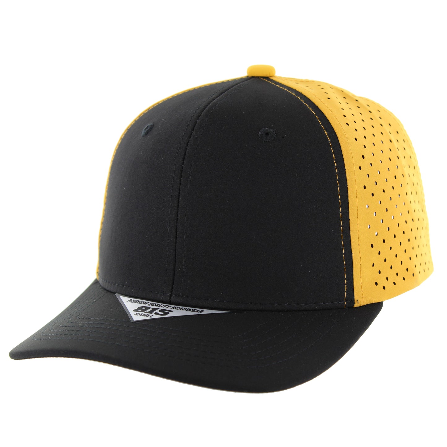 K815DP - PERFORATED HAT - Black/Gold