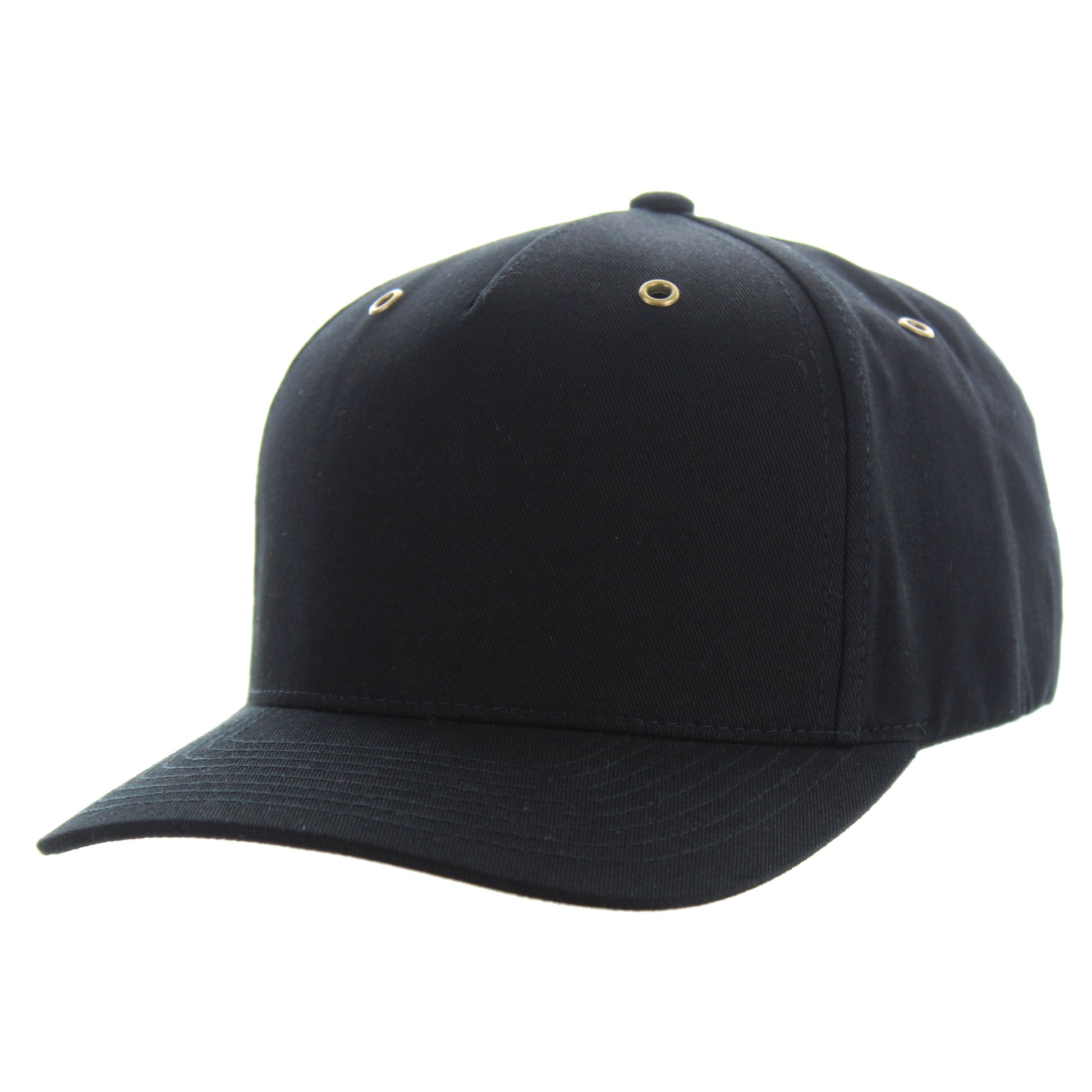 K815F - 5 PANEL COTTON CAP - Black