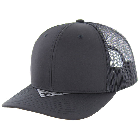 K815NT - 6 PANEL NANO TWILL TRUCKER - Black