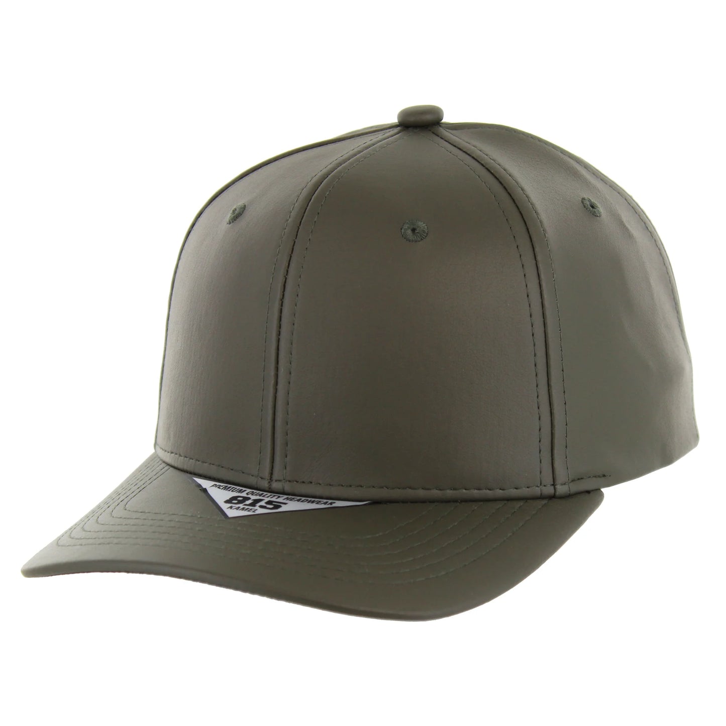 K815PU - 6 PANEL PU LEATHER CAP