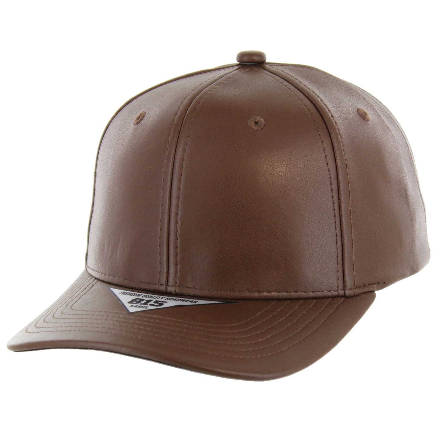 K815PU - 6 PANEL PU LEATHER CAP