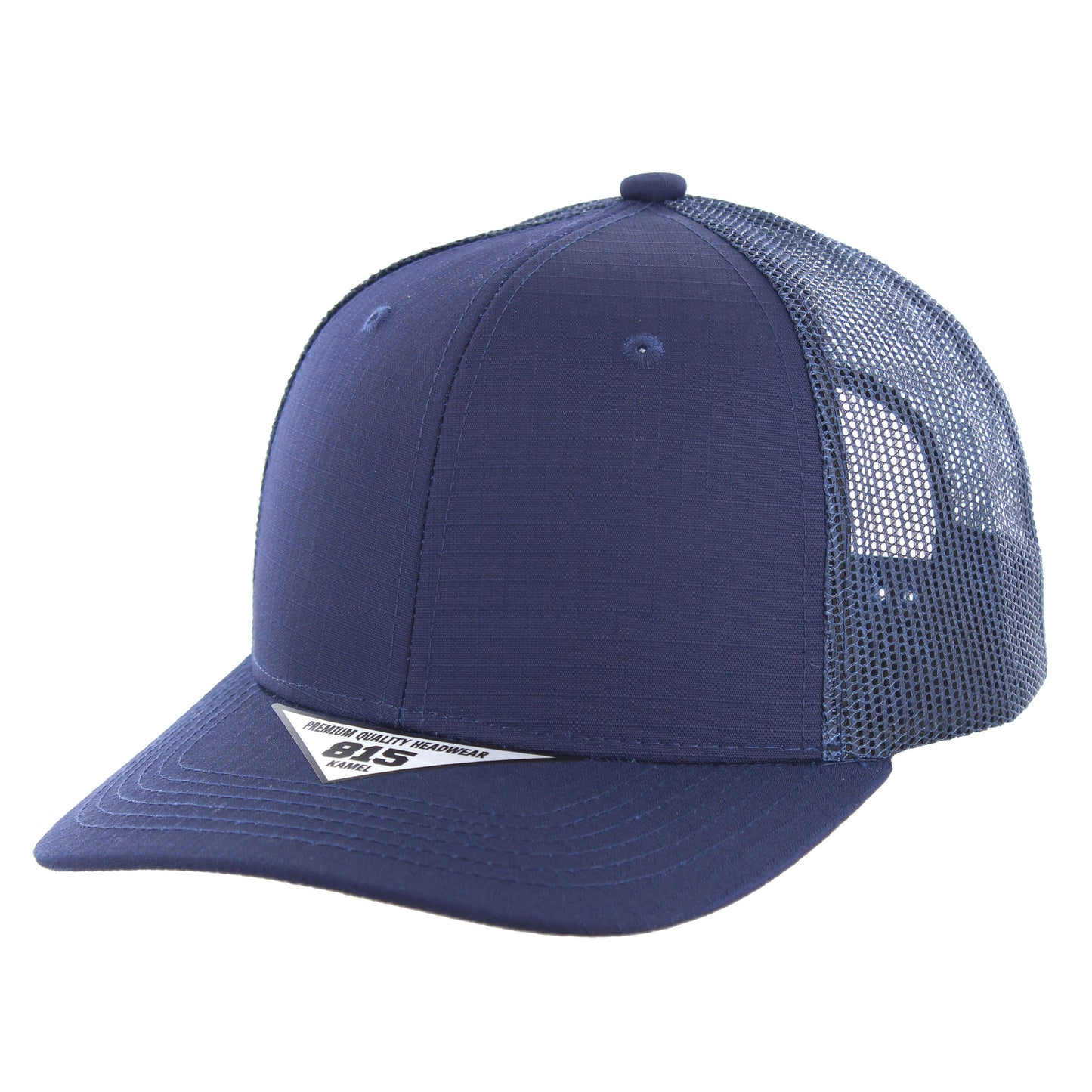 K815RST - 6 PANEL RIPSTOP TRUCKER - Navy