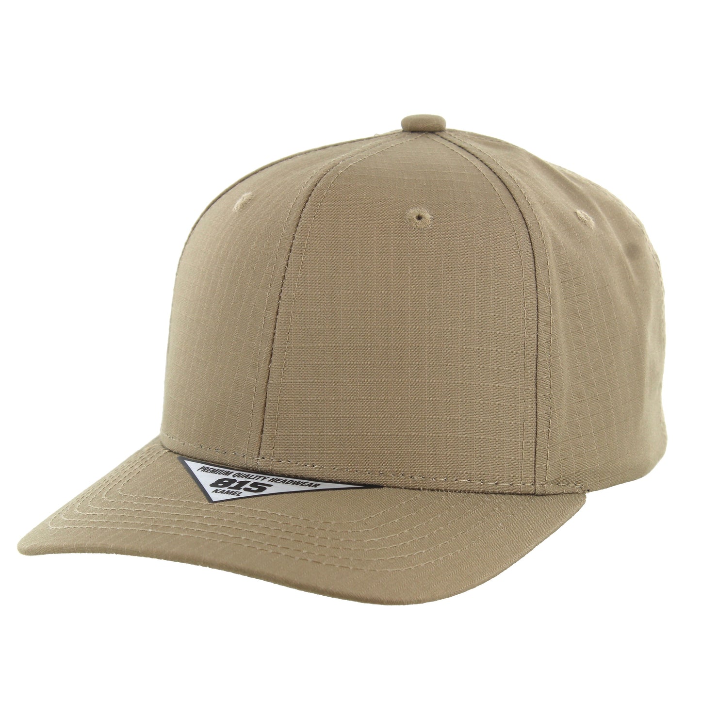 K815RS - 6 PANEL RIPSTOP CAP - Khaki