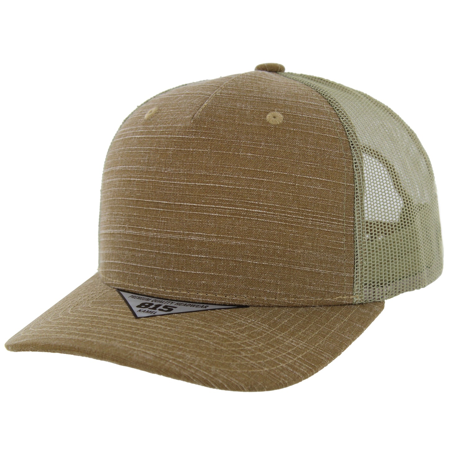 K815SLT - SLUB TRUCKER HAT - Caramel