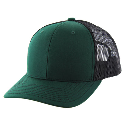 K815T - 6 PANEL TRUCKER - Dark Green/Black