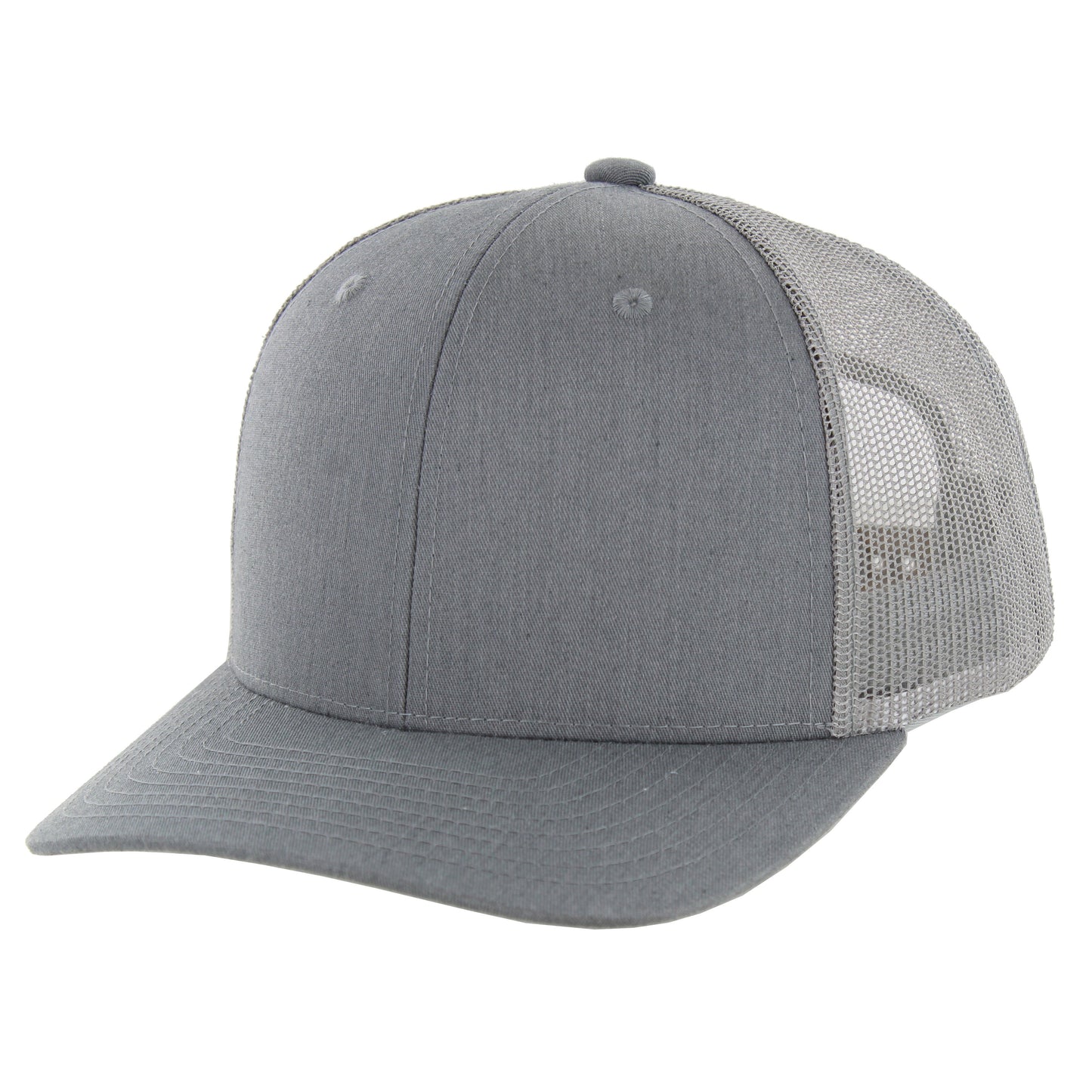 K815T - 6 PANEL TRUCKER - Heather Grey