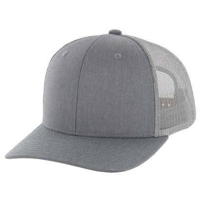 K815T - 6 PANEL TRUCKER - Heather Grey