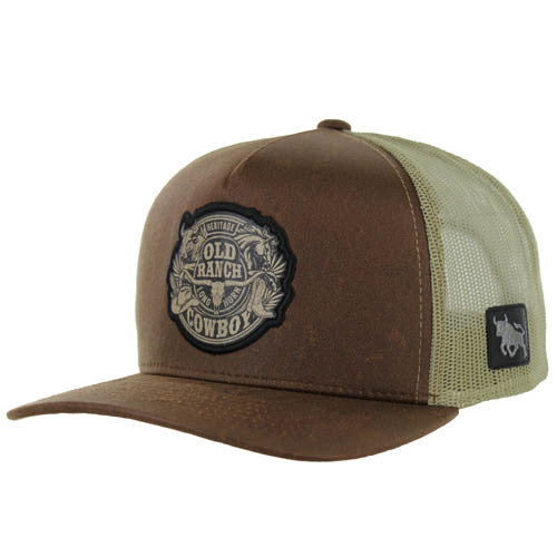 KSM343 OLD RANCH COWBOY - WAXED BROWN/KHAKI
