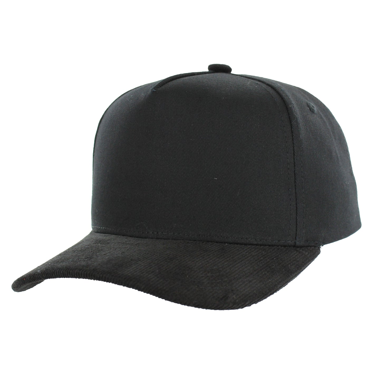 K804CC - 5 PANEL COTTON WITH CORDUROY VISOR CAP
