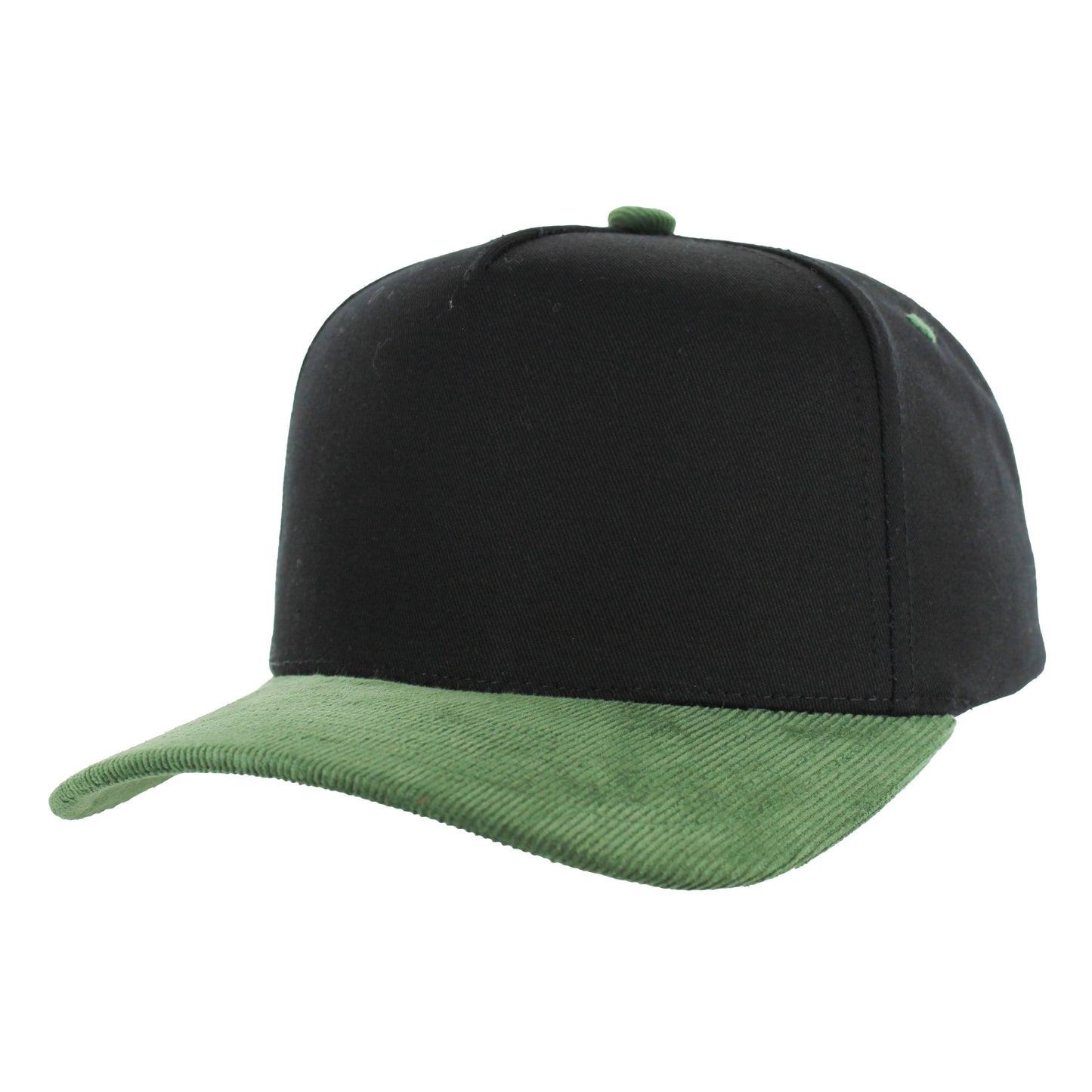 K804CC - 5 PANEL COTTON WITH CORDUROY VISOR CAP