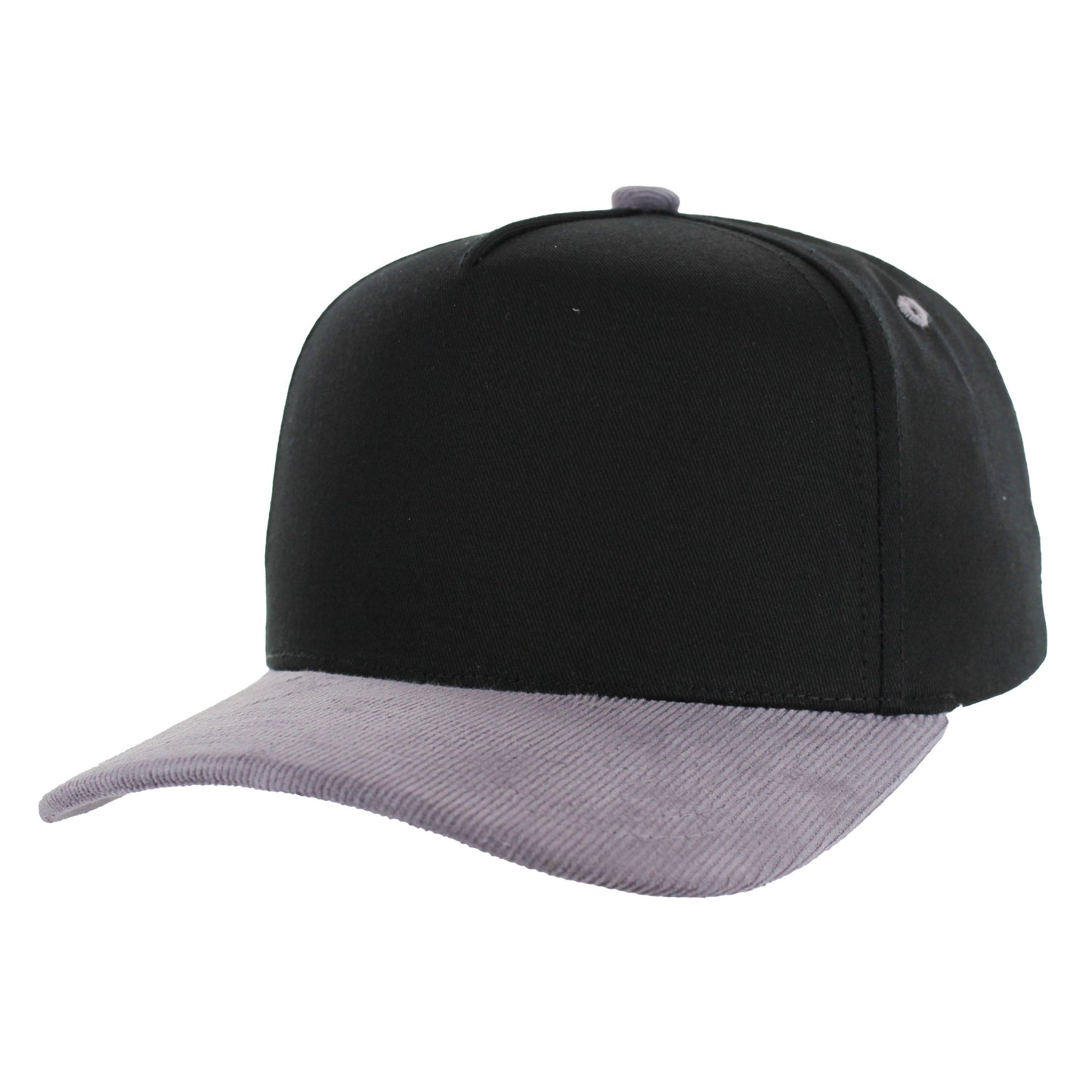 K804CC - 5 PANEL COTTON WITH CORDUROY VISOR CAP