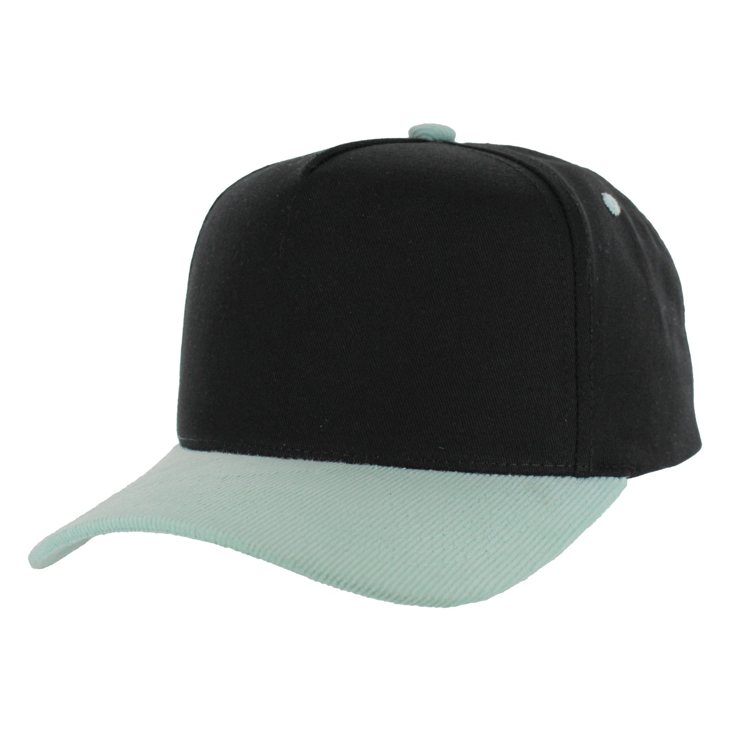 K804CC - 5 PANEL COTTON WITH CORDUROY VISOR CAP
