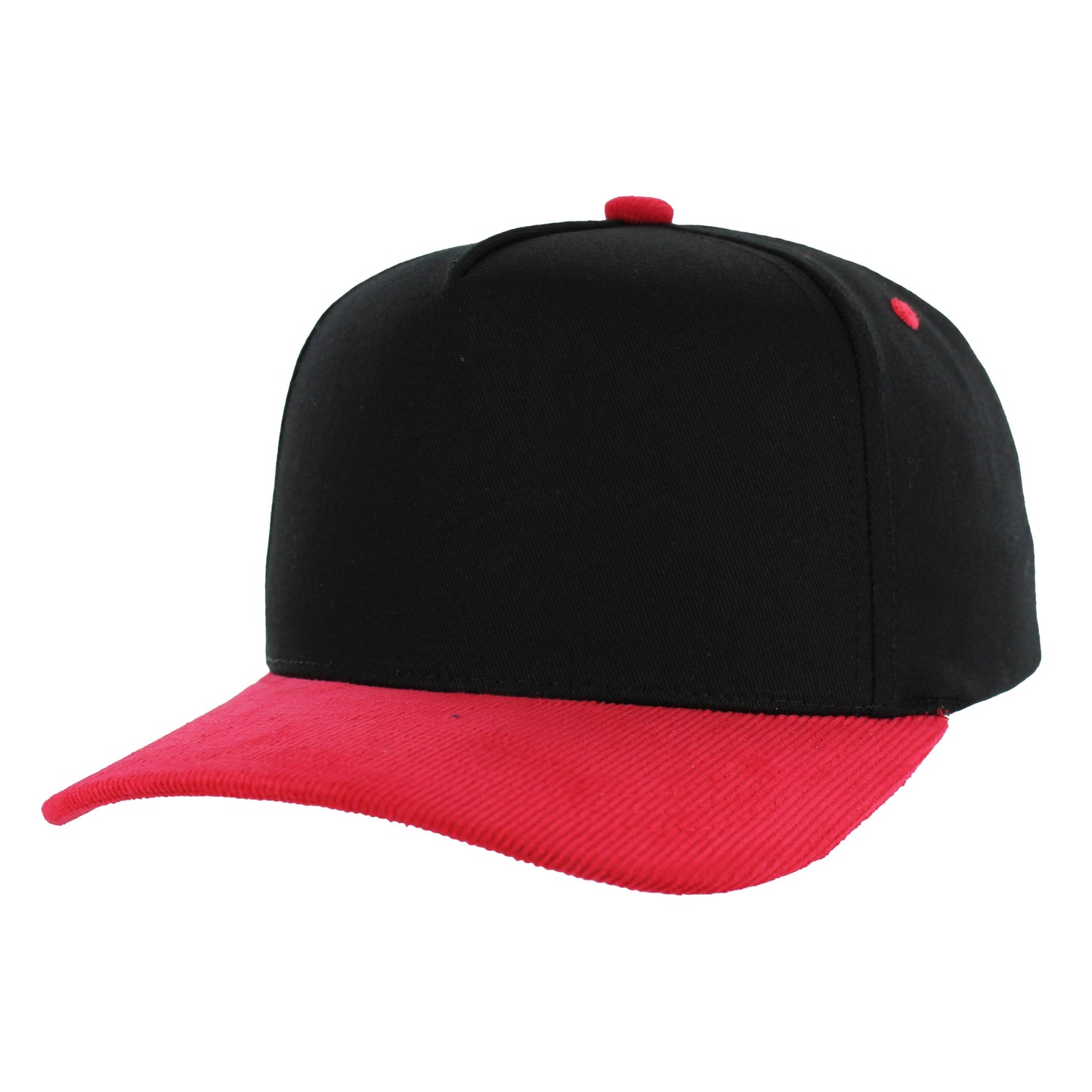 K804CC - 5 PANEL COTTON WITH CORDUROY VISOR CAP