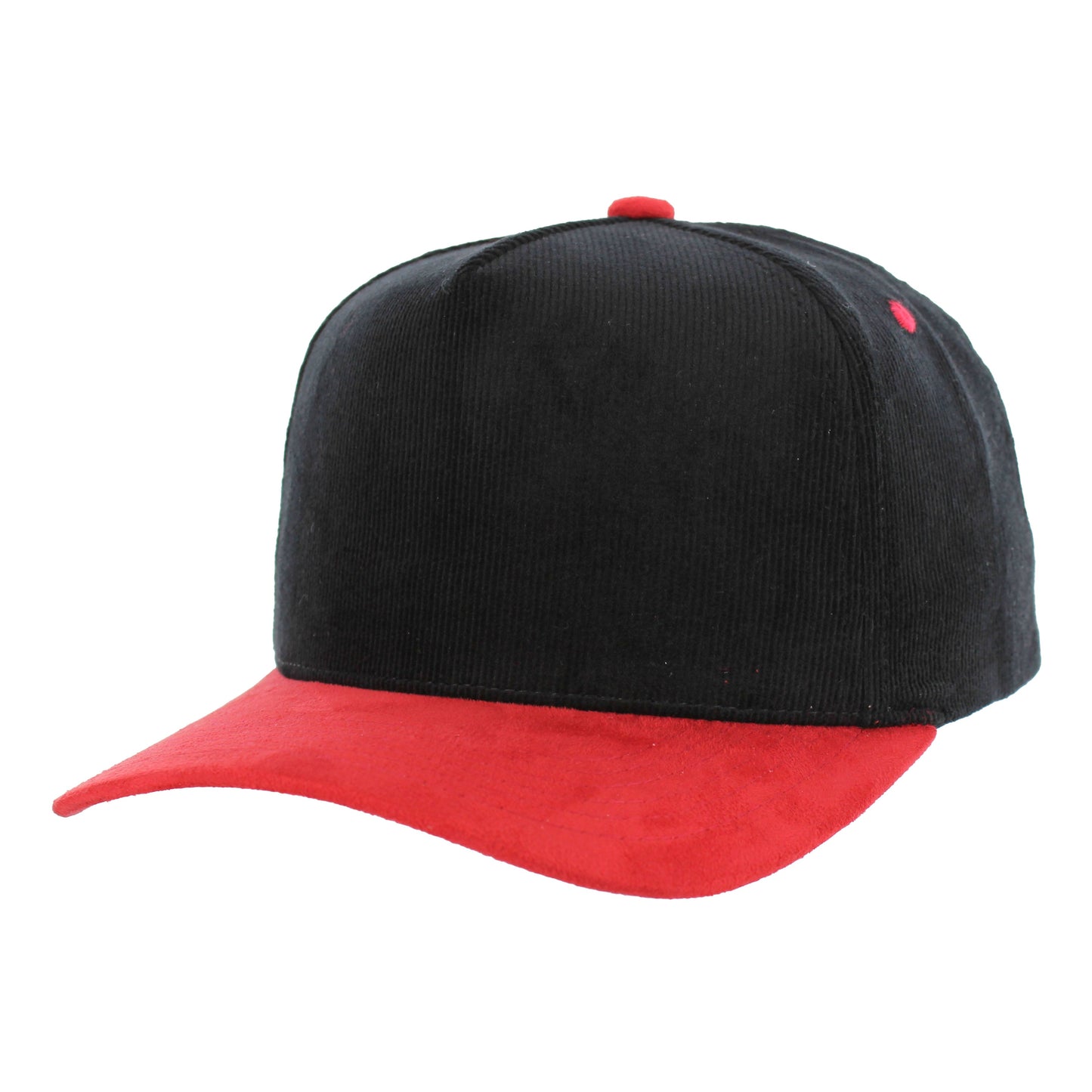 K804CS - 5 PANEL CORDUROY HAT WITH SUEDE VISOR CAP