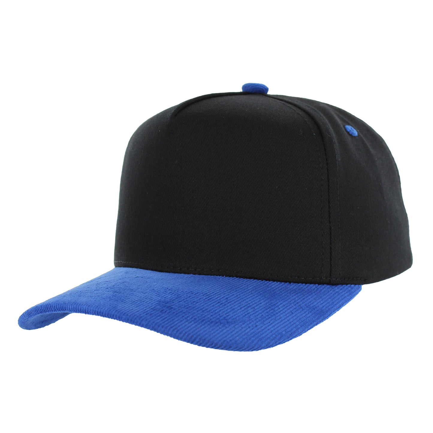 K804CC - 5 PANEL COTTON WITH CORDUROY VISOR CAP