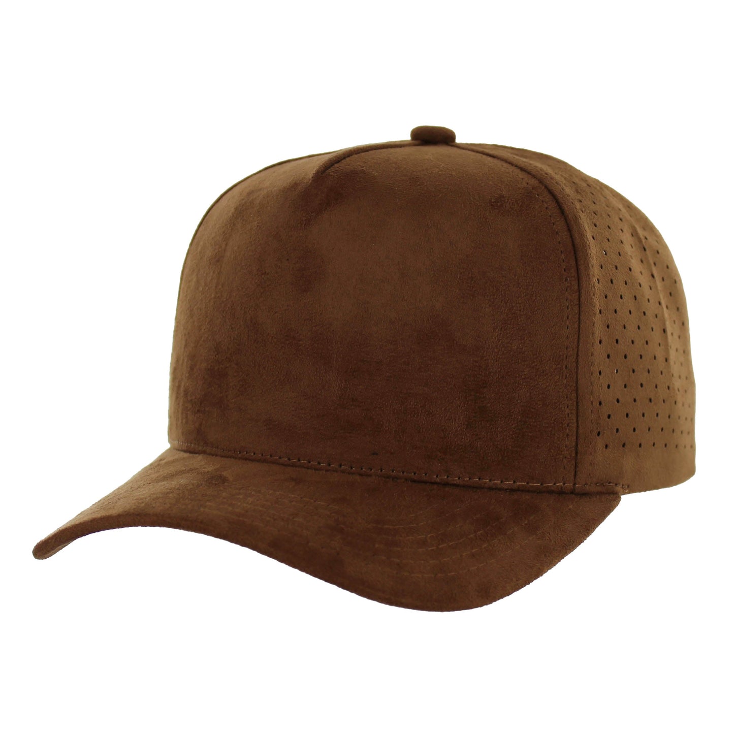 K804SDP - 5 PANEL SUEDE PERFORATED CAP