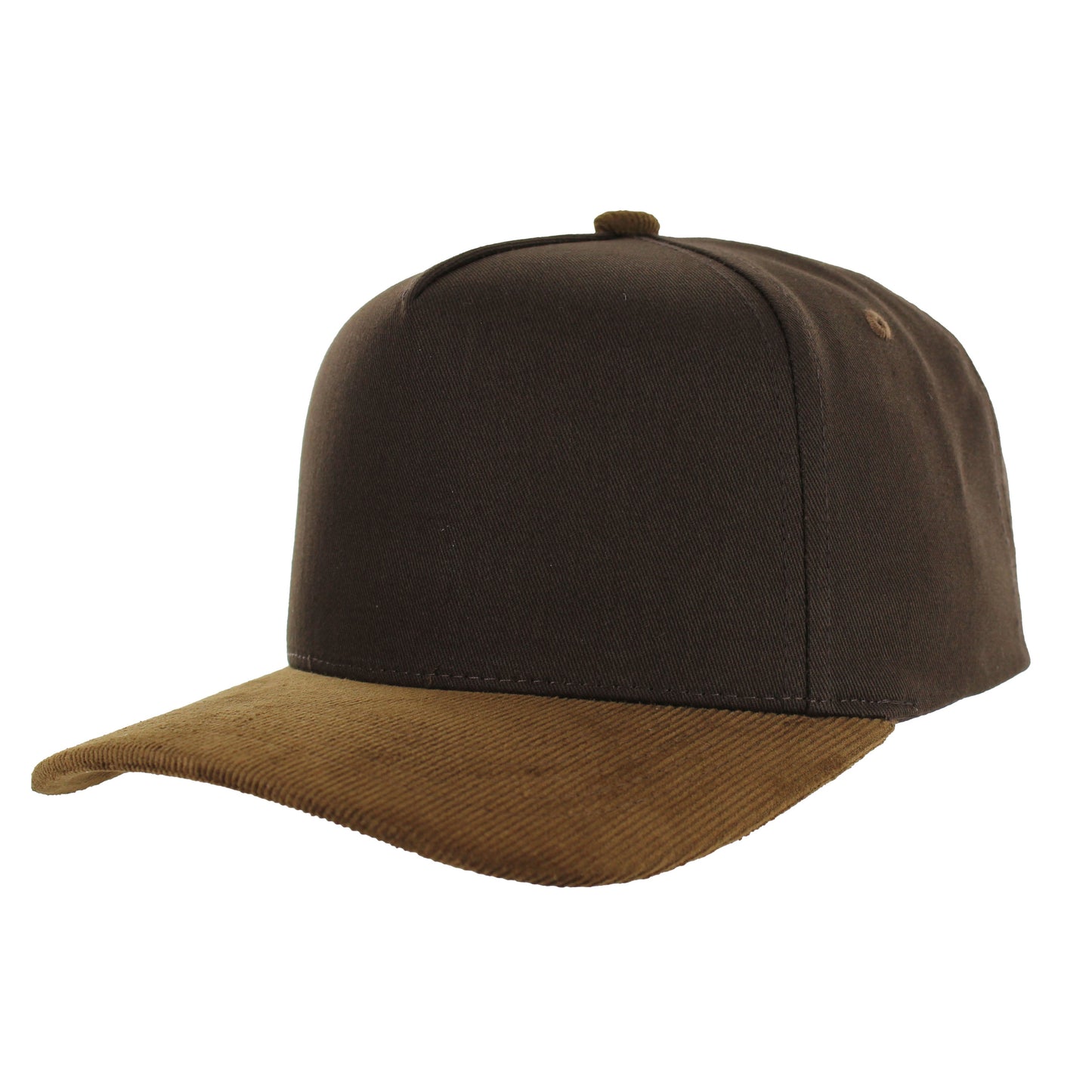K804CC - 5 PANEL COTTON WITH CORDUROY VISOR CAP