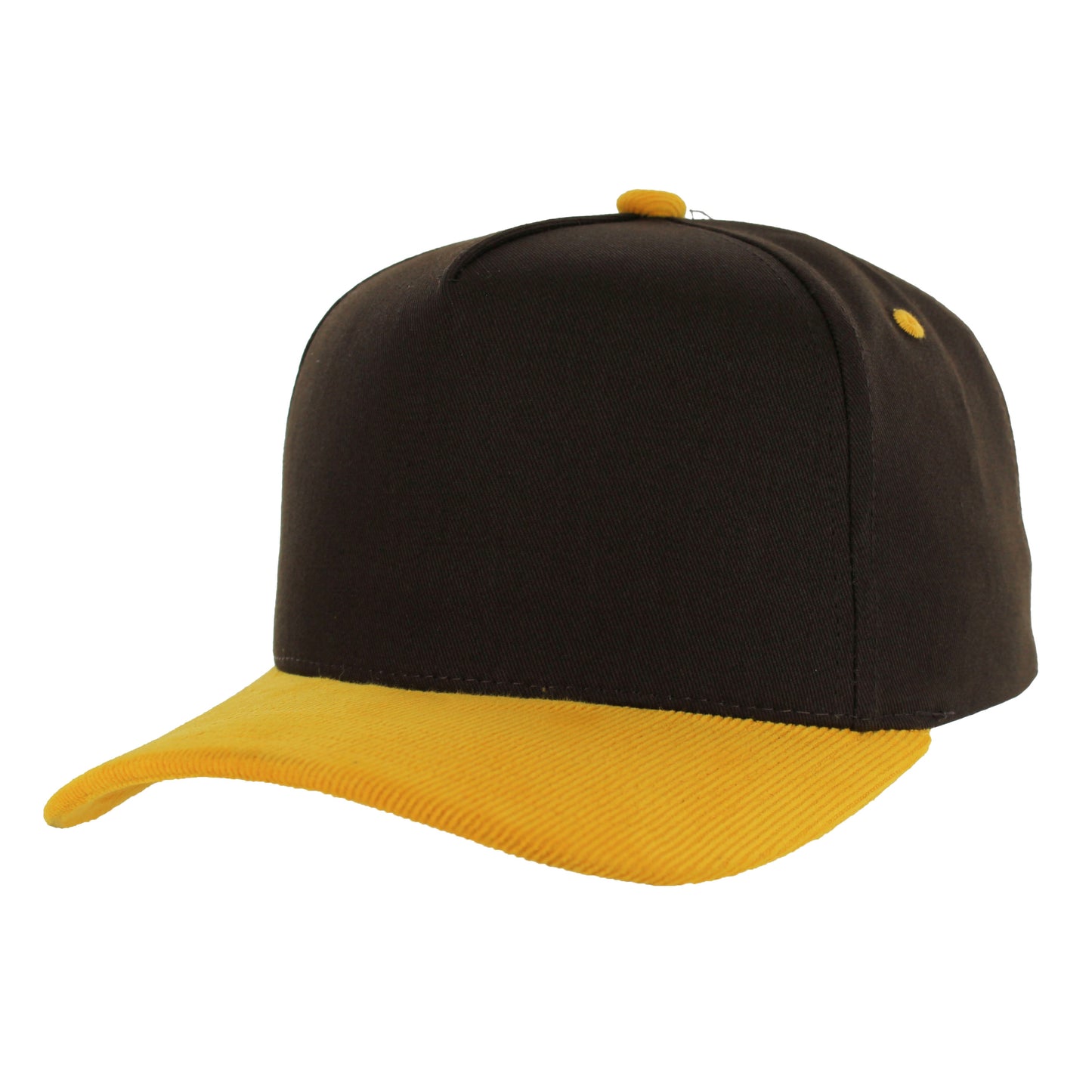 K804CC - 5 PANEL COTTON WITH CORDUROY VISOR CAP