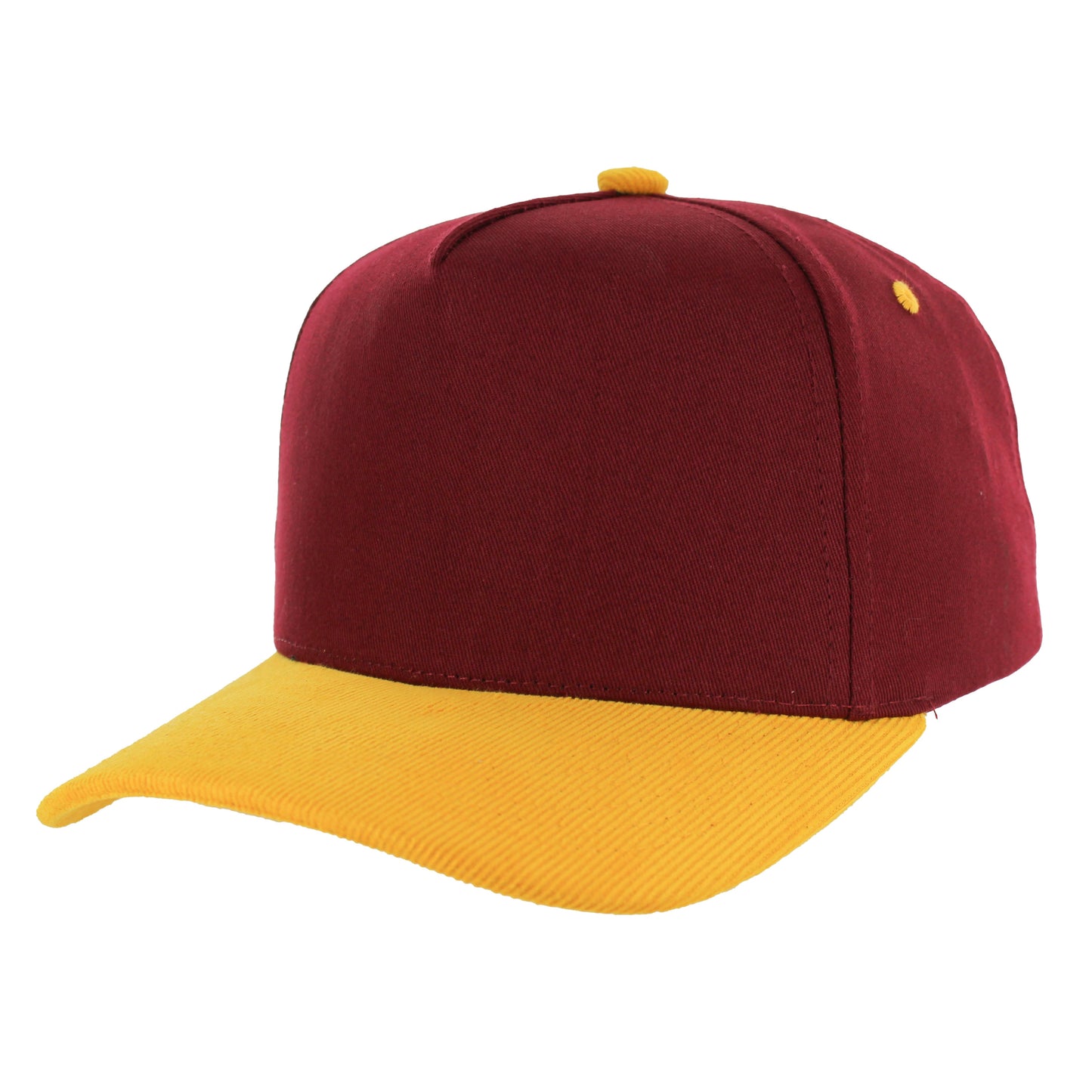K804CC - 5 PANEL COTTON WITH CORDUROY VISOR CAP