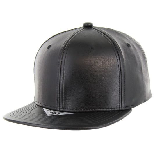 K301PU - 6 PANEL PU LEATHER CAP