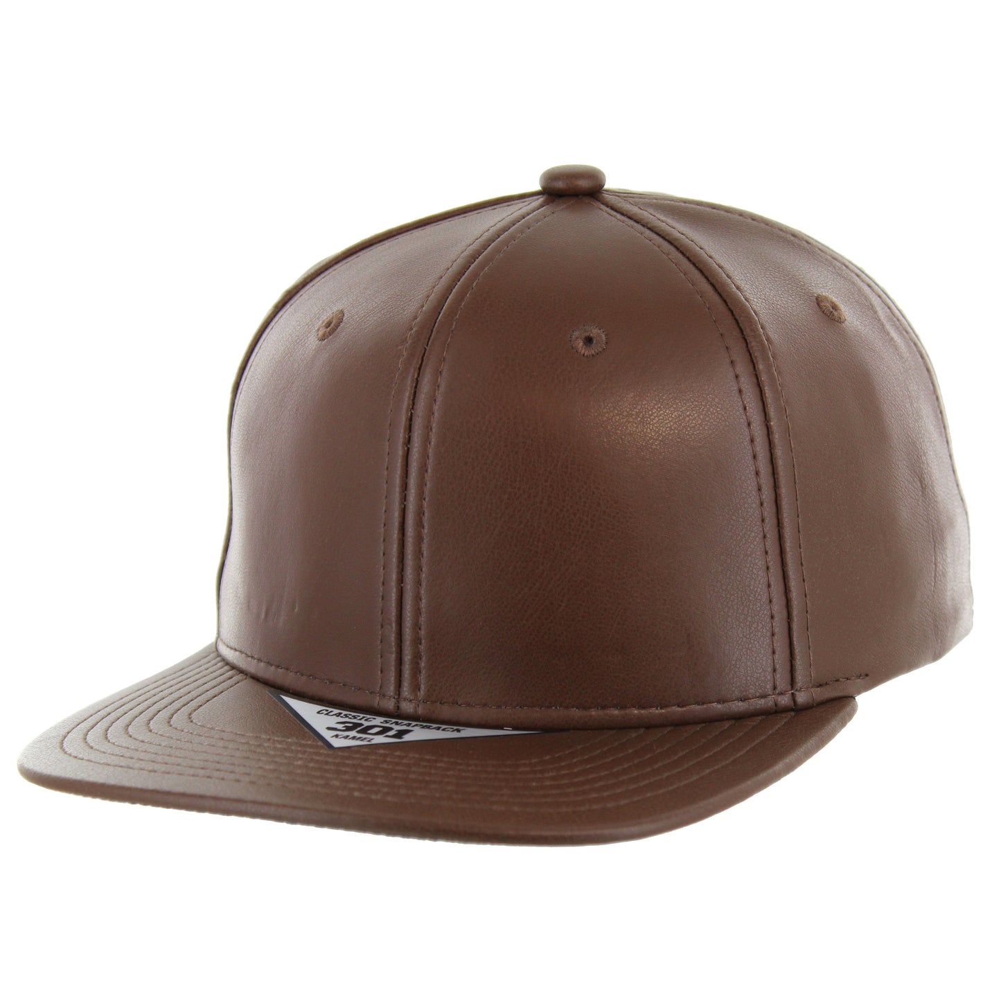 K301PU - 6 PANEL PU LEATHER CAP