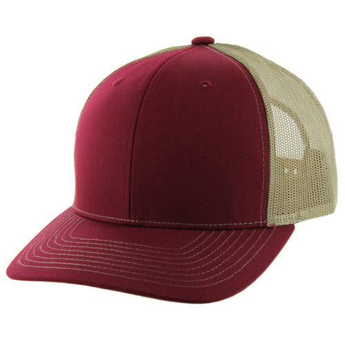 BURGUNDY/KHAKI