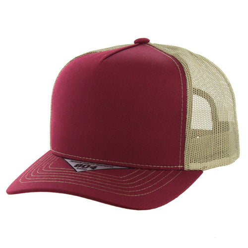 BURGUNDY/KHAKI