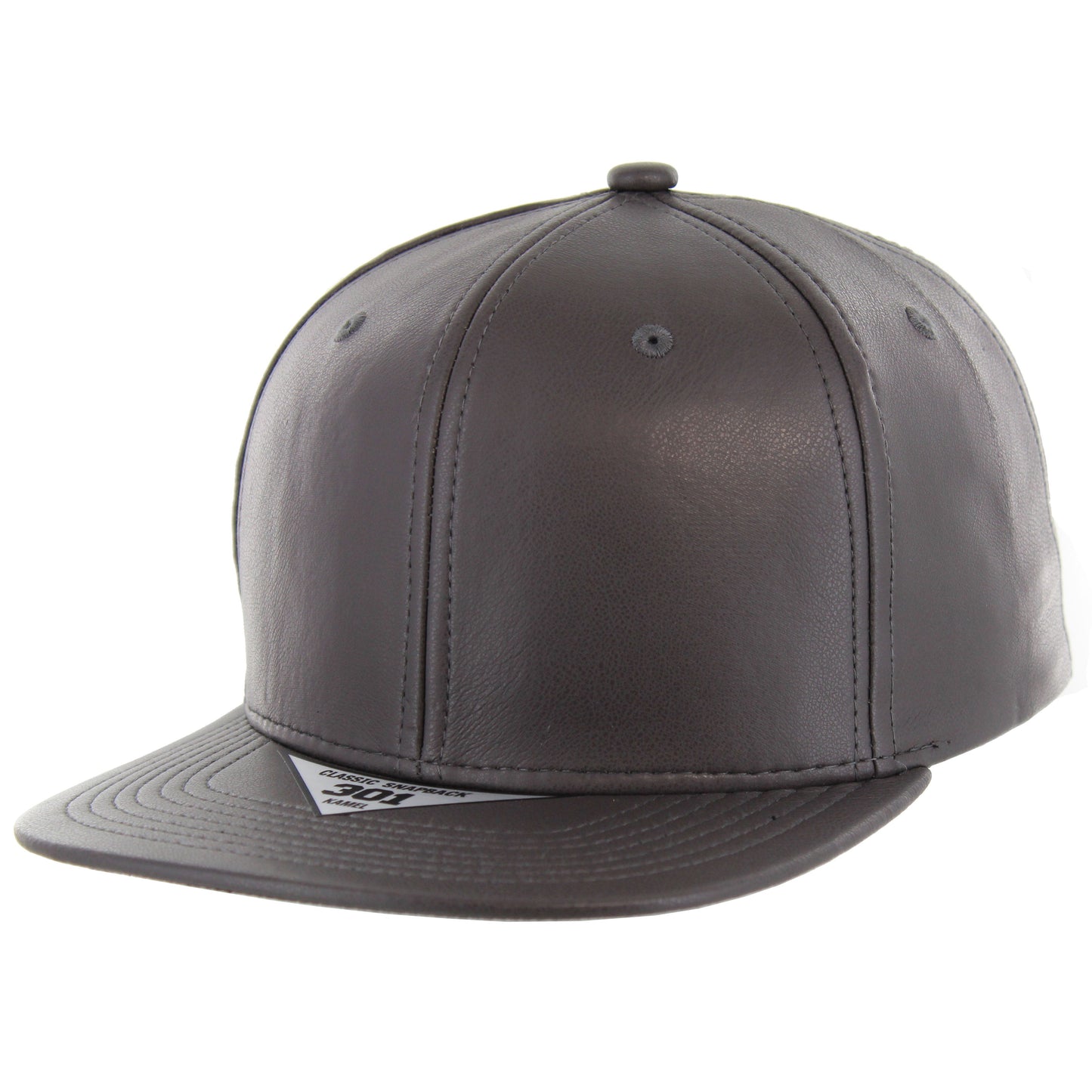 K301PU - 6 PANEL PU LEATHER CAP